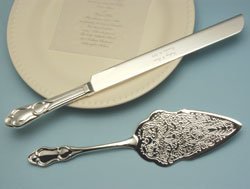 Engraved Cake Servers